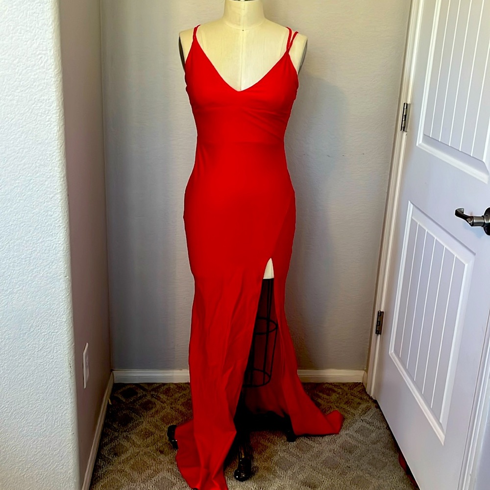 Windsor red evening gown